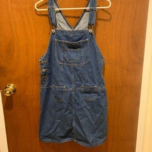 Vintage denim overall dress